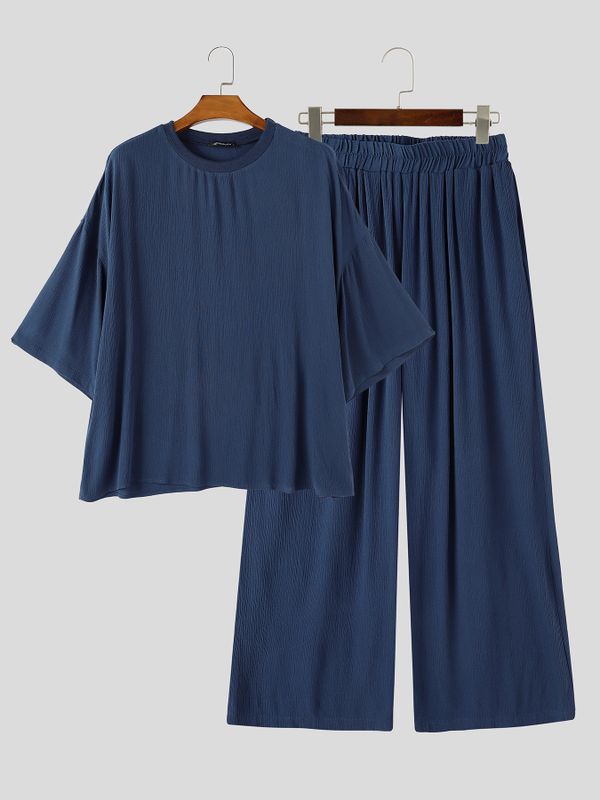 Men's Early Autumn High Street Oversized Drop Shoulder Two Pieces Outfit SKUL79213