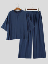 Men's Early Autumn High Street Oversized Drop Shoulder Two Pieces Outfit SKUL79213