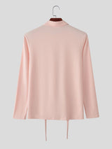 Men's Deconstructed Textured Long Sleeve Shirt SKUL53971