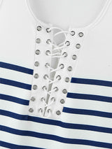 Men's Striped Color Block Casual Tank SKUL17991