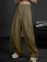 Mens Commute Ruched Tie-Detail Long Pant SKUK70404