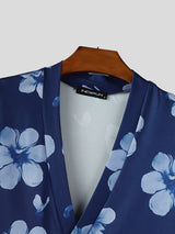 Mens Floral Print Short Sleeve T-Shirt SKUL15027