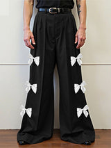 Mens Bow Detail Patchwork Casual Pant SKUL17921