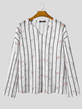 Mens Sheer Mesh Gradient Long Sleeve T-Shirt SKUL19768