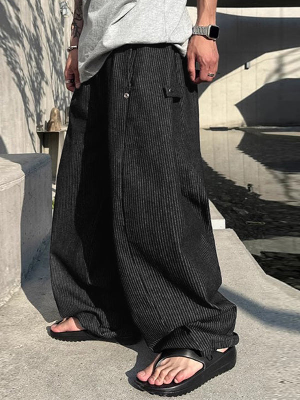 Men's Striped Wide Leg Casual Pant SKUL23663