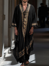 Men's Hawaiian Print Casual Robe SKUL26172