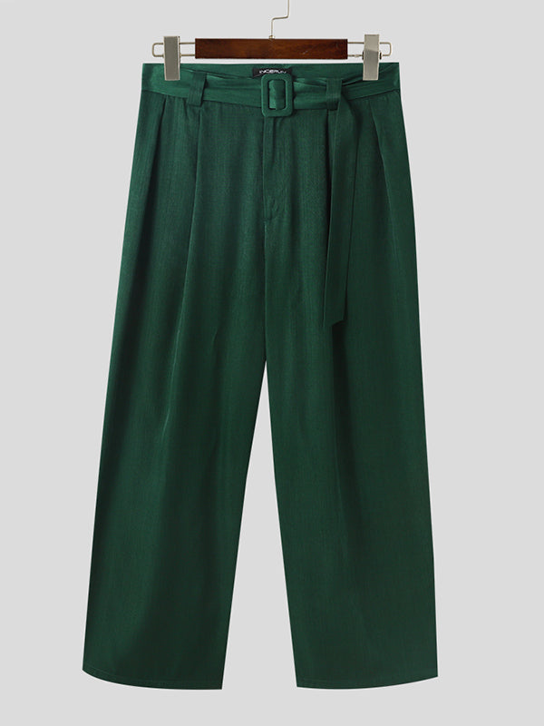 Mens Draped Loose Fit Wide Leg Pant SKUK72707