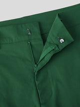 Men's Solid Color Layered Pleated Casual Pant SKUL25109