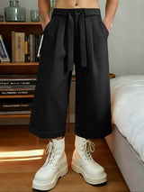 Men's Solid Color High Waist Wide Leg Pant SKUL47880