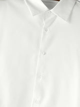 Men's Cape Patchwork Panel Semi Sheer Long Sleeve Shirt SKUL45327