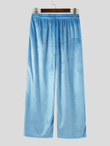 Men's Solid Color Velvet Casual Pant SKUL37680