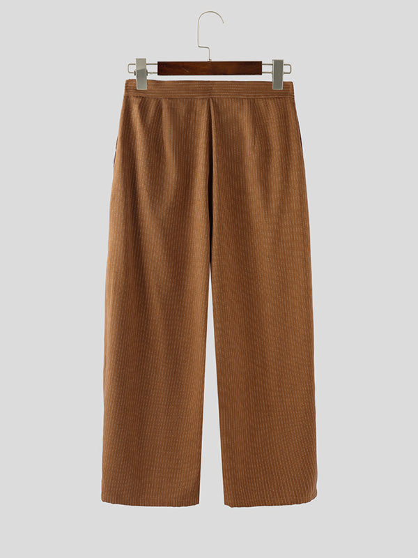 Men's Stripe Wide Leg Casual Pant SKUL28418
