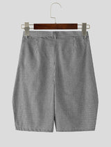 Mens Plaid Wide Leg Casual Short SKUL12476