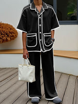 Men's Bold Outline Two Pieces Outfit SKUL15188