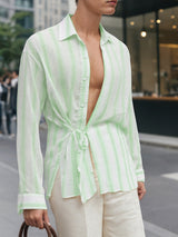 Men's Striped Casual Long Sleeve Shirt SKUL22244