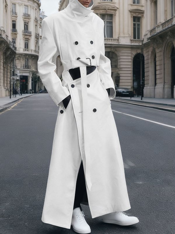 Men's Deconstructed Button High Neck Long Sleeve Blazer SKUL35236