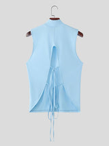 Men's Tie Back Deconstructed Tank SKUL57668