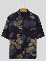 Mens Floral Print Short Sleeve Shirt SKUK72264