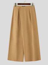 Men's Solid Color Wide Leg Casual Pant SKUL29776