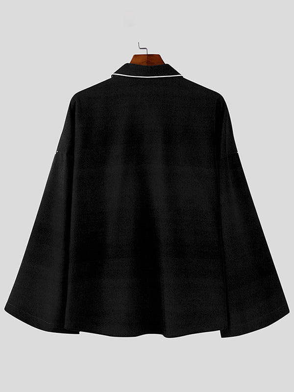 Mens Floral Print Flared Sleeve Shirt SKUL02404