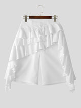 Mens Ruffled Trim Casual Cropped Pant SKUL09427