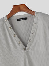 Men's Solid Color Textured Long Sleeve T-Shirt SKUL39984