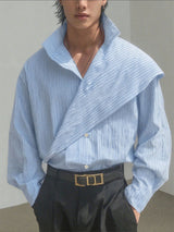 Men's Stripe Casual Long Sleeve Shirt SKUL28177