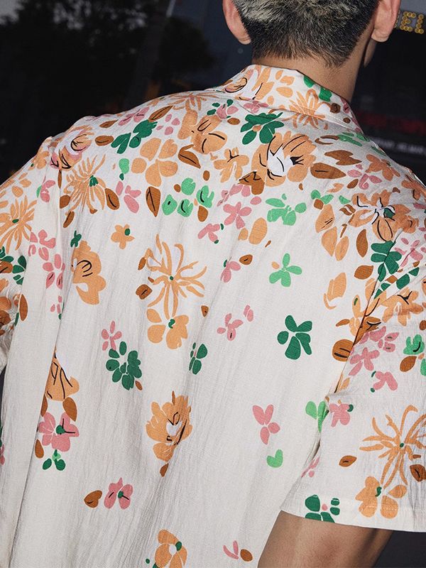 Men's Hawaiian Vacation Floral Short Sleeve Shirt SKUL26918