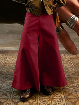 Men's Solid Color Loose Flared Pant SKUL51260