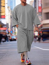 Men's High Street Urban Casual Oversized Baggy Two Pieces Outfit SKUL81100