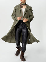 Mens Knit Over-Knee Long Cardigan SKUK78126