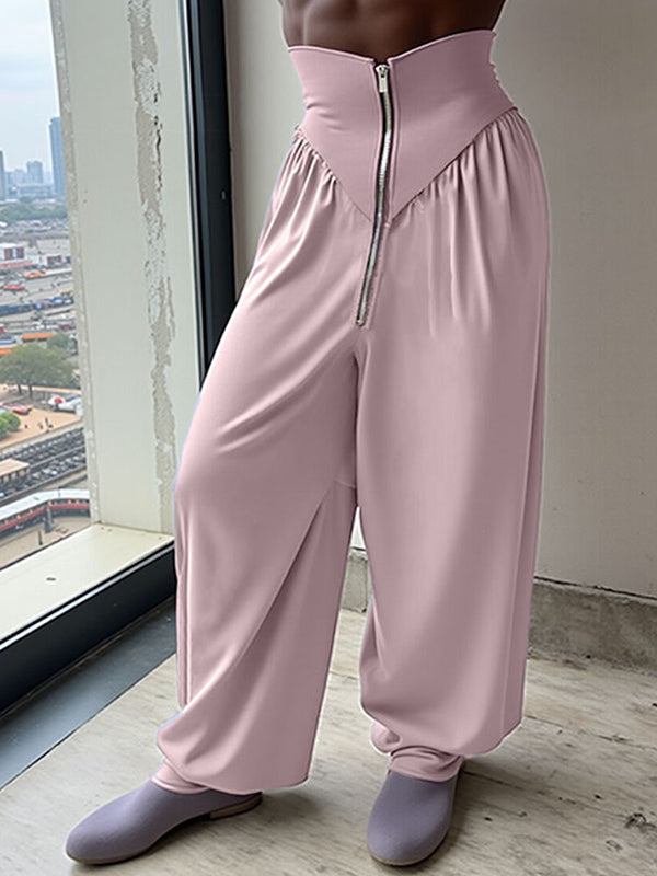 Mens Knitted High-Waist Zip Pant SKUL03116