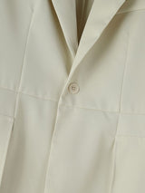 Men's Avant-Garde Runway Cocktail Party High-Low Swallowtail Hem Single Button Long Sleeve Peak Lapel Blazer SKUL79732