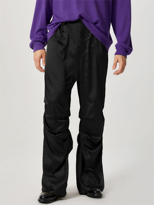 Mens Satin Ruched Design Casual Pant SKUK83126