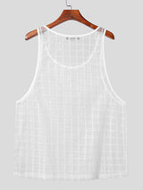 Mens Mesh See Through Sleeveless Vest SKUK40544