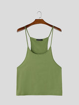 Men's Avant-Garde Extreme Scoop Neck Ultra-Thin Tank SKUL63173