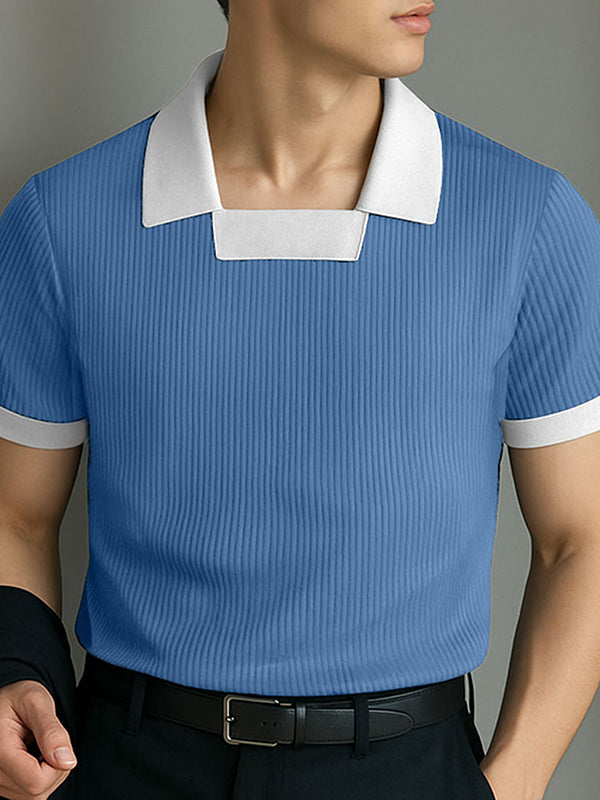 Mens Casual Colorblock Short Sleeve T-Shirt SKUL17019