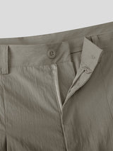 Men's Solid Crinkle Loose Draped Casual Pant SKUL23890