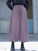 Mens Solid Color Wide-Leg Casual Pant SKUL17856