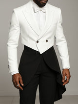 Men's Irregular Cropped Long Sleeve Blazer SKUL25967