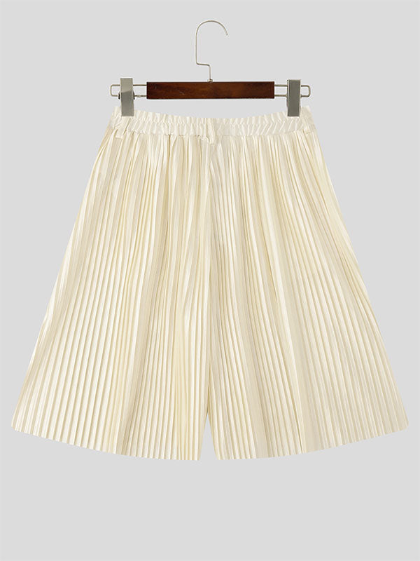 Men's Solid Texture Casual Short SKUL23771