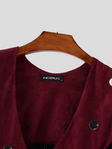 Men's Fashion Fringe Patchwork Cloak SKUL22296