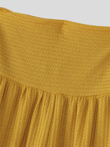 Mens Solid Color Textured Layered High Waist Pant SKUL18772