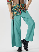 Mens Solid Casual Wide-Legged Pants SKUK57405