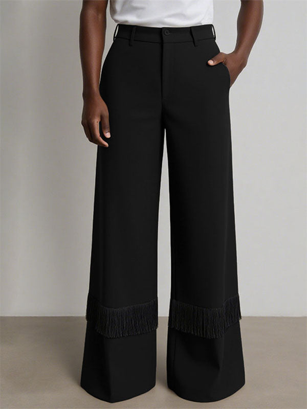 Men's Contrast Print Wide Leg Casual Pant SKUL26154