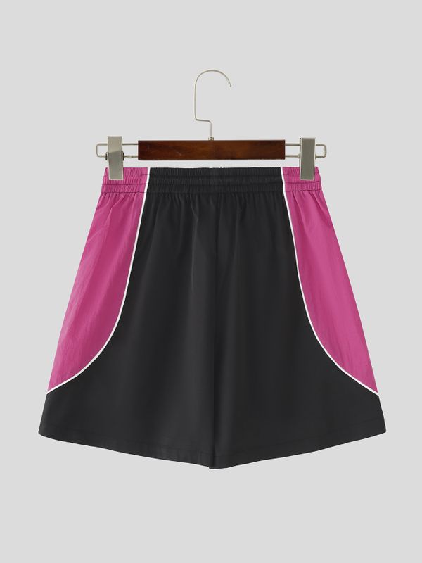Men's Retro 3D Contrast Piping Detail Track Short SKUL53002
