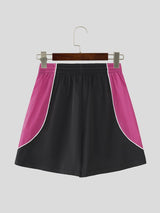 Men's Retro 3D Contrast Piping Detail Track Short SKUL53002