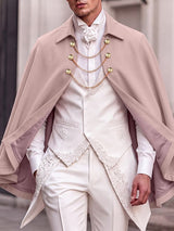Men's Aristocratic Baroque Evening Gala Multi-Layer Chain Open-Front Cape SKUL83993