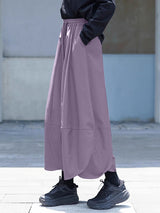 Mens Solid Color Wide-Leg Casual Pant SKUL17856