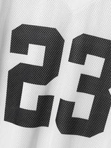 Men's Number 23 Lace Patchwork Short Sleeve T-Shirt SKUL19150